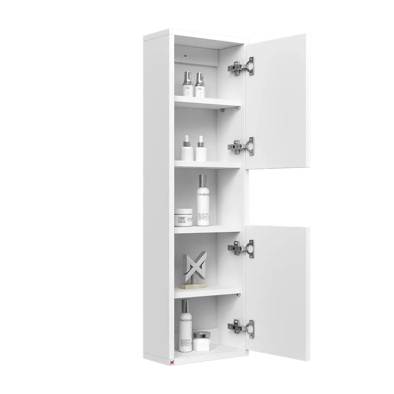 Alacena Mobel 100 · Blanco — vista abierta