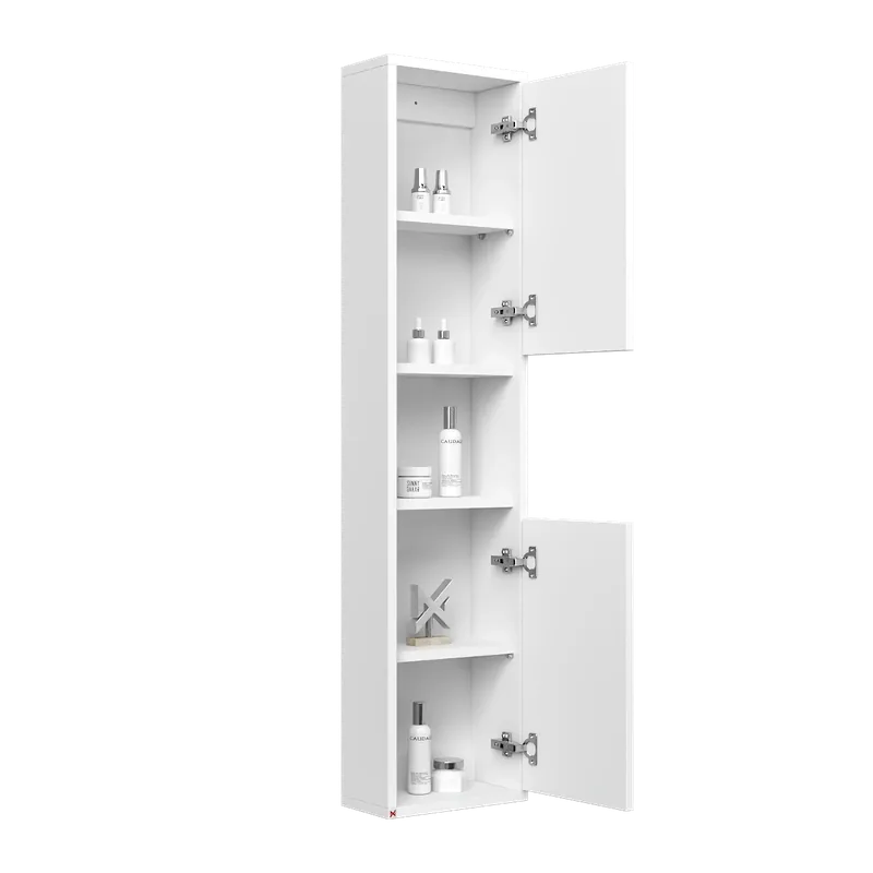 Alacena Mobel 130 · Blanco — vista abierta