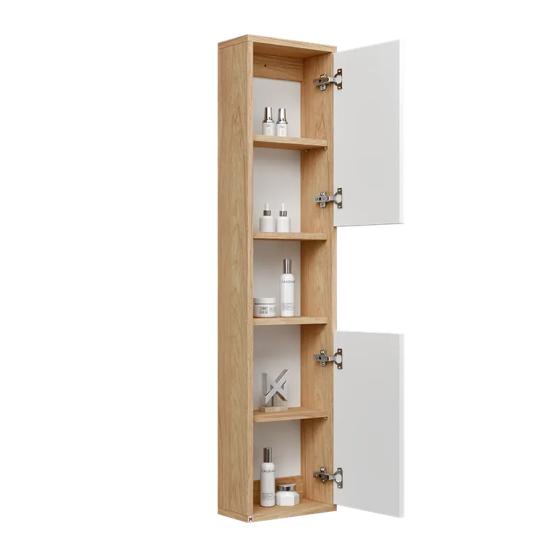 Alacena Mobel 130 · Hickory — vista abierta