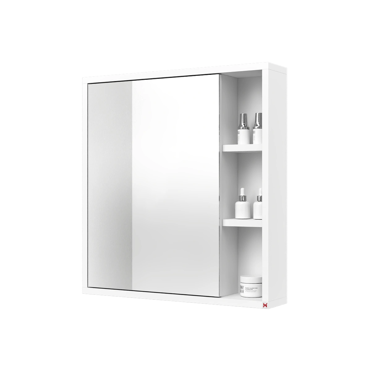 Botiquín con espejo 60×63 · Blanco cerrado
