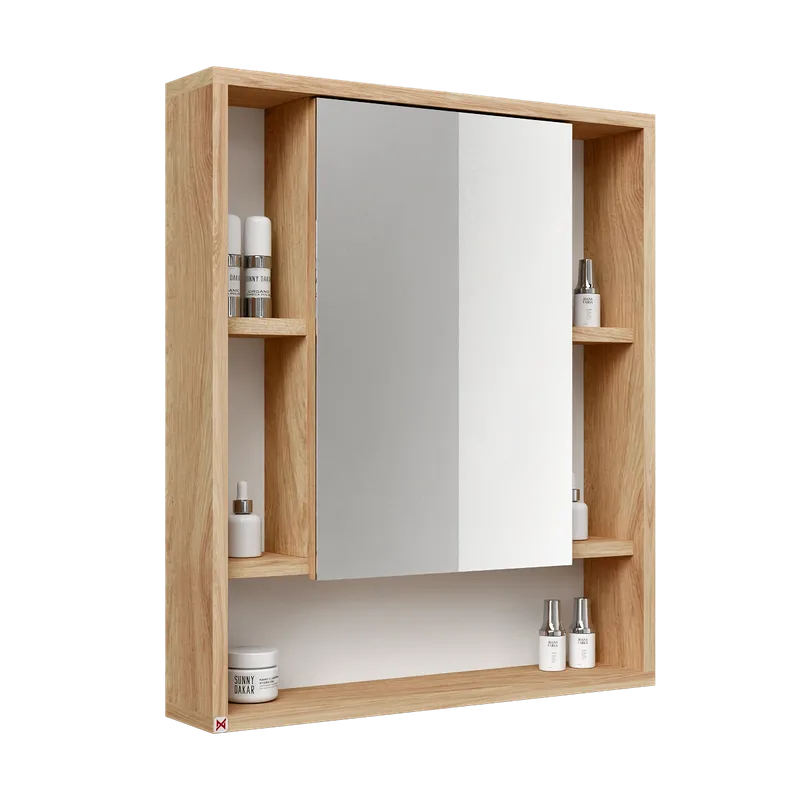Botiquín con espejo 60×70 · Hickory