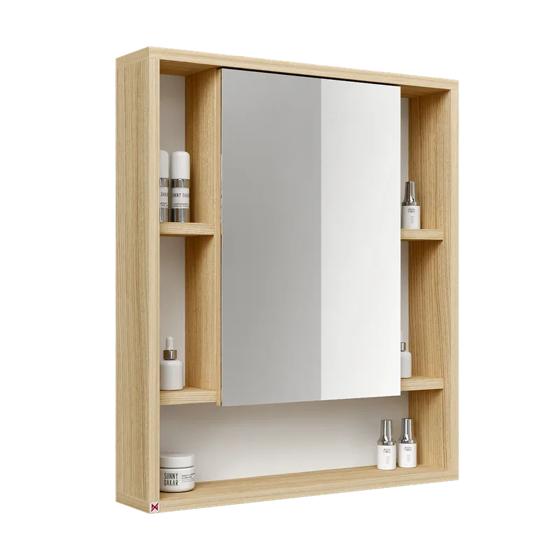 Botiquín con espejo 60×70 · Roble Americano