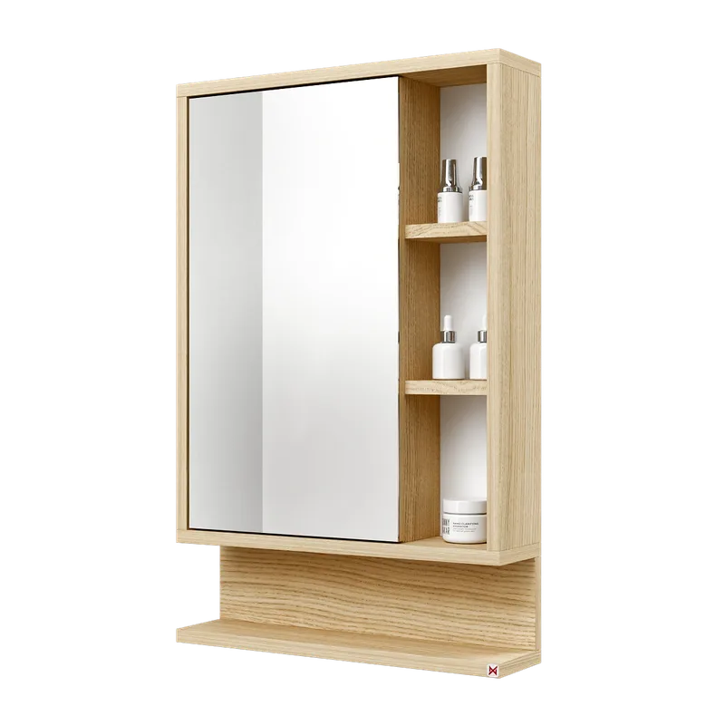 Botiquín con espejo 78×50 · Roble Americano