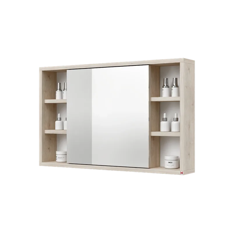 Botiquín con espejo 80×50 · Pino Aland Blanco