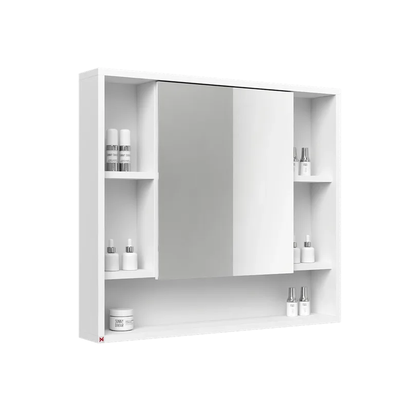 Botiquín con espejo 80×70 · Blanco